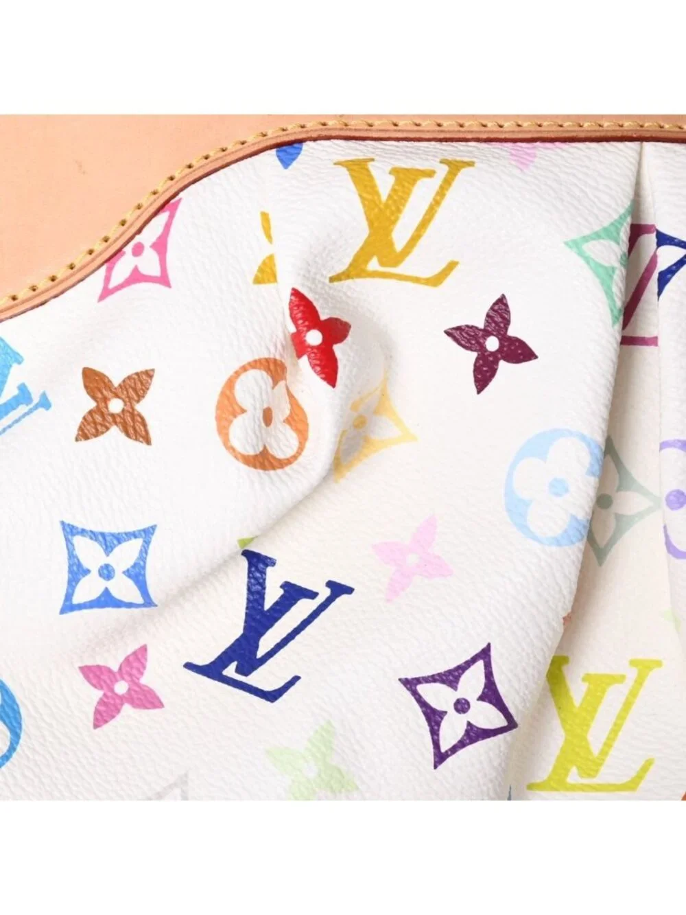 Louis Vuitton Monogram Multicolor Judy PM Takashi Murakami Handbag White